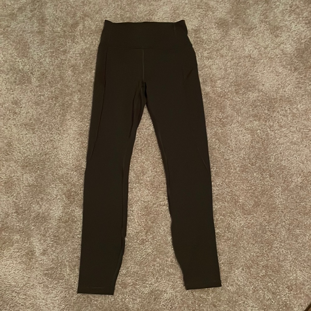 Navy green lululemon leggings
